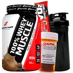 Whey Protein BodyAction + Cafeina + Coque. - Chocolate
