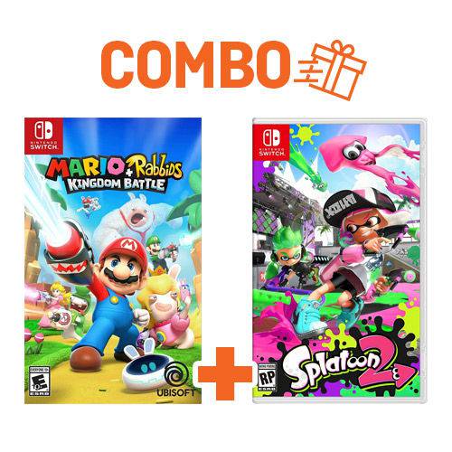 Combo Mario + Rabbids: Kingdom Battle + Splatoon 2 - Switch
