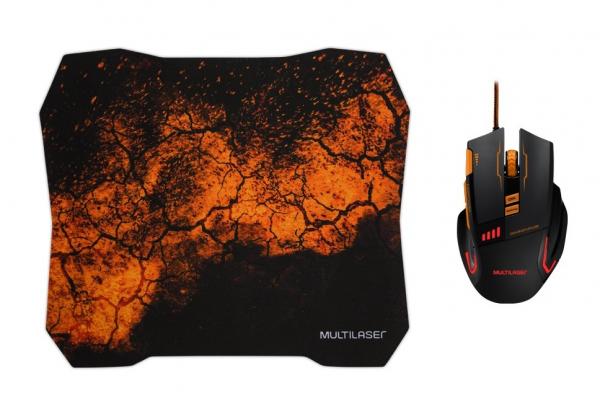 Combo Mouse e Mouse Pad Gamer Multilaser