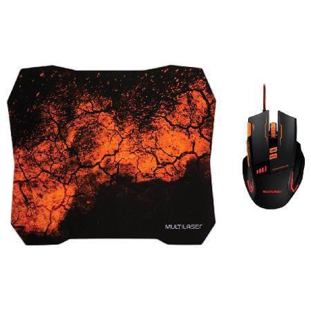 Combo Mouse + Mouse Pad Gamer Mo256 Multilaser