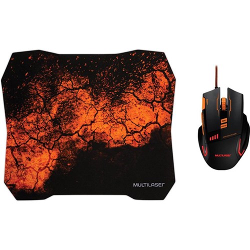 Combo Mouse + Mouse Pad Gamer - Mo256 - Multilaser