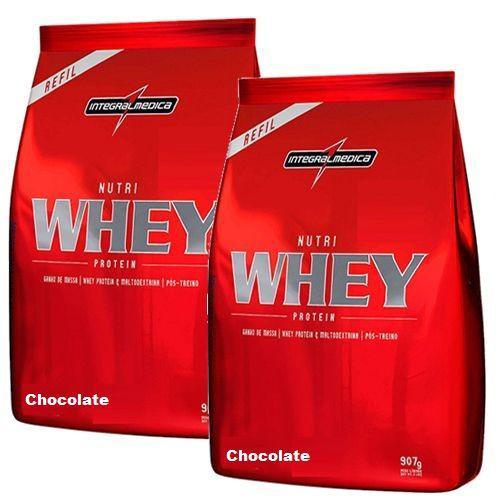 Combo 2 - Nutri Whey Protein - Refil Chocolate 907g - Integralmédica - Integral Médica