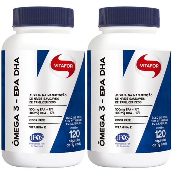 Combo 2 - Omegafor - 120 Cápsulas 1g - Vitafor