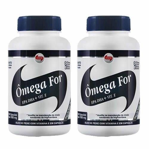 Combo 2 - Omegafor - 60 Cápsulas 1g - Vitafor