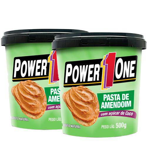 Combo 2 Pasta de Amendoim com Açúcar de Coco (500g Cada) - Power One