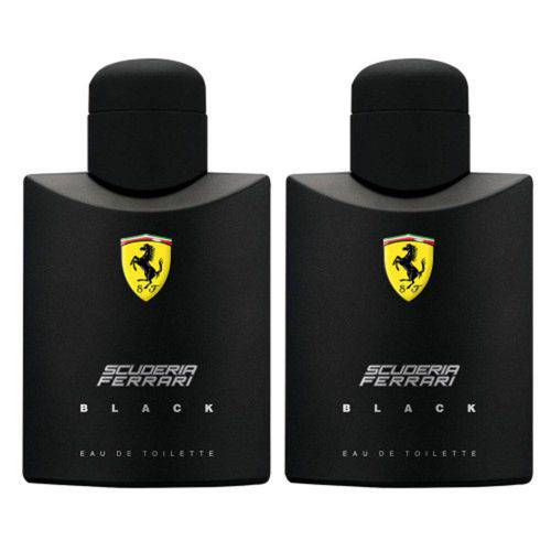 Tudo sobre 'Combo Perfume Ferrari Black Masculino Eau de Toilette 2x 125ml'