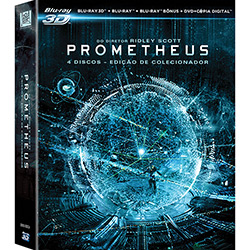 Combo Prometheus (Blu-ray 3D + Blu-ray + Blu-ray Bônus + DVD+Cópia Digital)