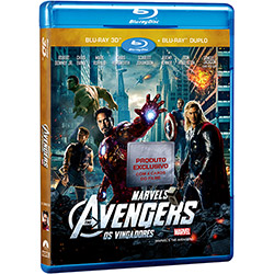 Combo Super Set Especial os Vingadores: Blu-ray 3D + Blu-ray + Documentário + 4cards (3 Discos)