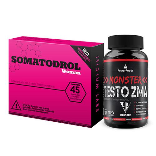 Combo Testo Max Woman - Somatodrol Woman + Monster Testo Zma