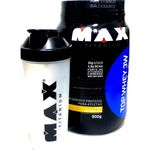 Combo Top Whey 3w 900g Max Titanium Baunilha + Coqueteleira