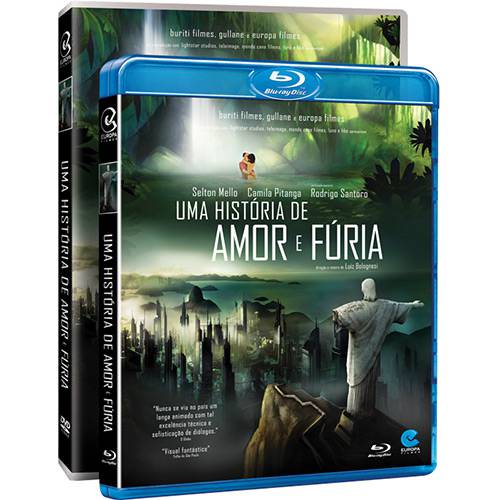 Combo uma História de Amor e Fúria (DVD + Blu-Ray 2D)