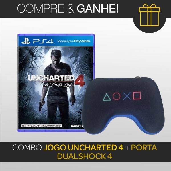 Combo Uncharted 4 + Porta DualShock 4 - Sony