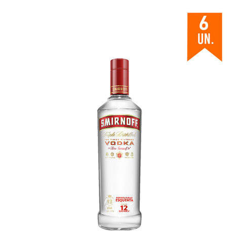 Combo Vodka Smirnoff 600Ml 6 Unidades