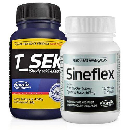 Tudo sobre 'Combo Zero Barriga - Sineflex + T Sek - Power Supplements'
