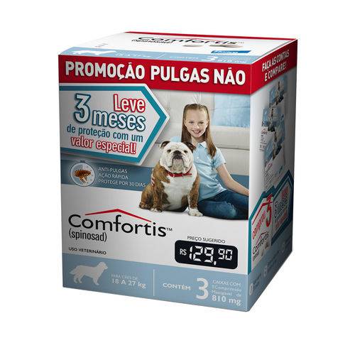 ComboAntipulgas Comfortis Elanco para Cães 18 a 27Kg