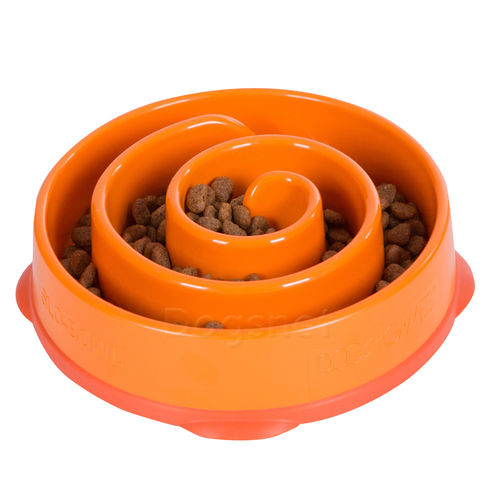 Comedouro Lento Fun Feeder – Espiral - Laranja - P