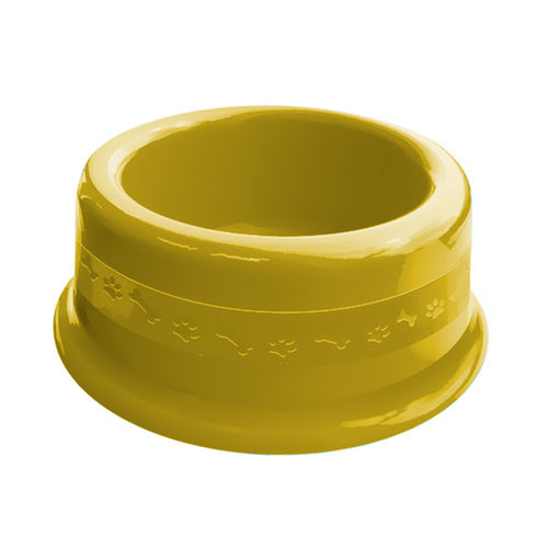 Comedouro Plástico Furacão Pet Nº3 1000ml - Amarelo