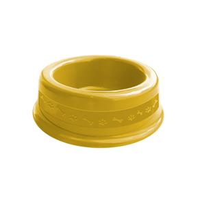 Comedouro Plástico Furacão Pet Nº1 350ml - Amarelo
