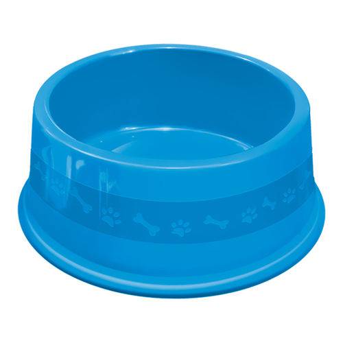 Comedouro Plástico Furacão Pet Nº4 1900ml - Azul