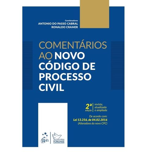 Comentarios ao Novo Codigo Processo Civil -02ed/16
