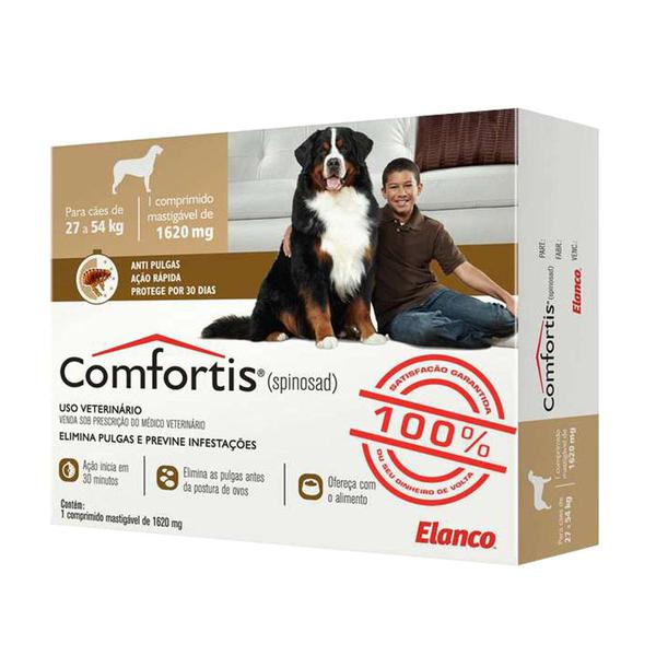 Comfortis 1620mg Elanco Antipulgas Cães 27 a 54kg