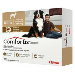 Comfortis Anti Pulgas 1620 Mg Elanco - Cães de 27 a 54 Kg