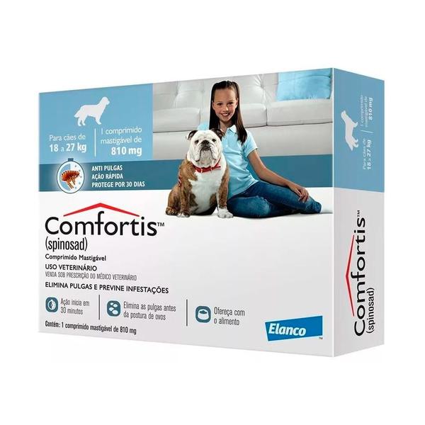 Comfortis Anti Pulgas para Cães de 18 a 27kg com 1 Comprimido