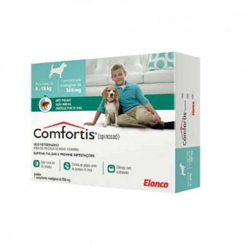 Comfortis Antipulgas para Cães e Gatos 560 Mg (1 Comprimido)