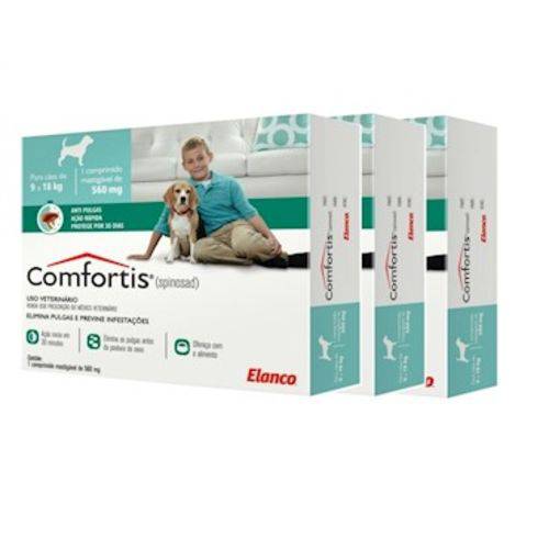Tudo sobre 'Comfortis Antipulgas para Cães e Gatos 560 Mg (3 Comprimidos)'