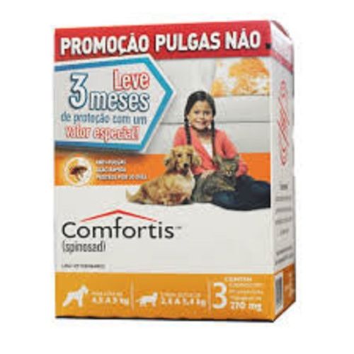 Comfortis Antipulgas para Cães e Gatos 270 Mg (3 Comprimidos)