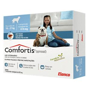 Comfortis Elanco 810 Mg Cães de 18 a 27 Kg