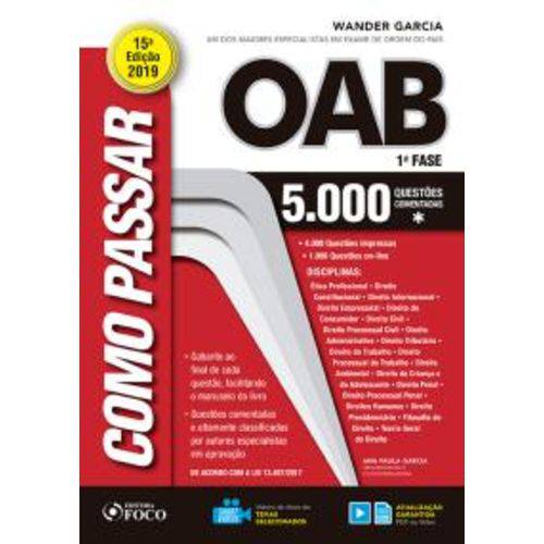 Como Passar na OAB - 1ª Fase - 5.000 Questões Comentadas