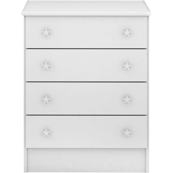 Cômoda 4 Gavetas - Qmovi Linha Doce Sonho