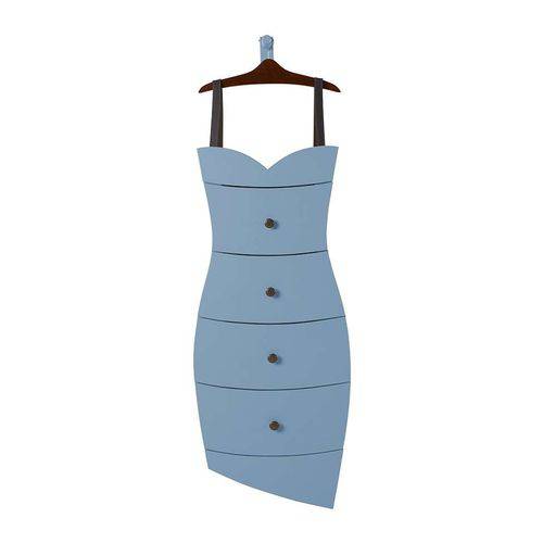 Tamanhos, Medidas e Dimensões do produto Cômoda Dress 4 Gv Azul Claro