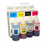 Compatível: Kit 4 Tintas Para Epson Bulk Ink L495 Cmyk 70ml Premium