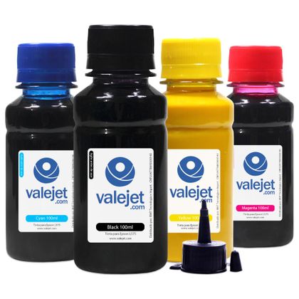 Compatível: Kit 4 Tintas para Epson L575 Bulk Ink CMYK Pigmentada 100ml Kit 4 Tintas para Epson L575 Bulk Ink CMYK Pigmentada 100ml