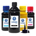 Compatível: Kit 4 Tintas Sublimáticas Para Epson L365 Bulk Ink Black 500ml Coloridas 100ml