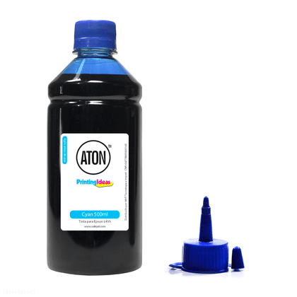 Compatível: Tinta Epson L455 Bulk Ink Cyan 500ml Aton Tinta para Epson L455 Bulk Ink Cyan 500ml Aton