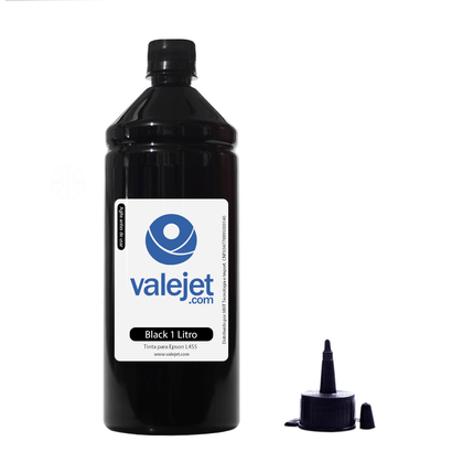 Compatível: Tinta Epson L455 Bulk Ink Valejet Black 1 Litro Tinta para Epson L455 Bulk Ink Valejet Black 1 Litro