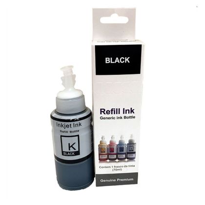 Compatível: Tinta Impressora Epson Bulk Ink L200 | L355 Black 70ml Premium Tinta para Impressora Epson Bulk Ink L200 | L355 Black 70ml Premium