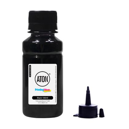 Compatível: Tinta Epson L120 | L-120 Bulk Ink Black Aton Corante 100ml Tinta para Epson L120 | L-120 Bulk Ink Black Aton Corante 100ml