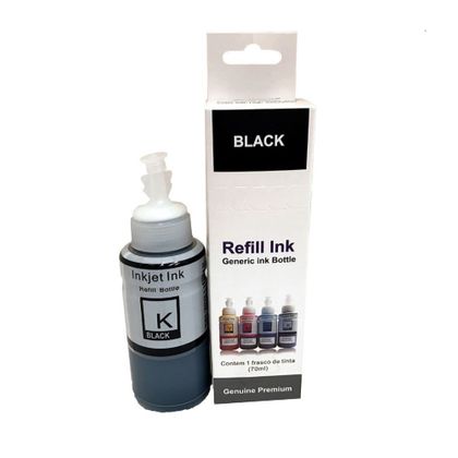 Compatível: Tinta para Impressora Epson Bulk Ink Black L495 70ml Premium Tinta para Impressora Epson Bulk Ink Black L495 70ml Premium