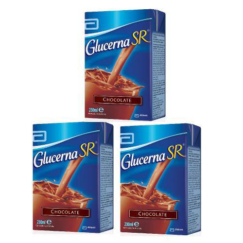 Complemento Alimentar Glucerna Sr Chocolate 230ml 3 Unidades
