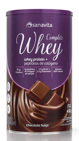Tudo sobre 'Complete Whey - Sanavita - Sabor Chocolate Suiço - 450g'