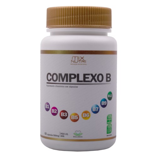 Complexo B (500Mg) 60 Cápsulas - Mix Nutri Mix Nutri