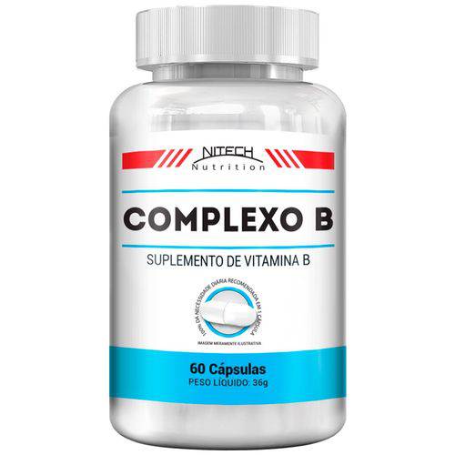 Tudo sobre 'Complexo B - 60 Cápsulas - Nitech Nutrition'