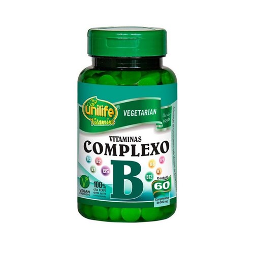 Complexo B - 60 Cápsulas - Unilife