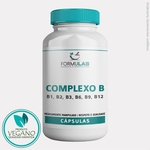Complexo B - Vegano - B1, B2, B3, B6, B9, B12 - 60 Cápsulas