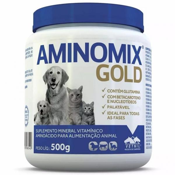 Complexo Mineral Aminomix Gold 500g Vetnil