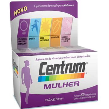 Complexo Vitamínico Centrum Mulher 60 Comprimidos